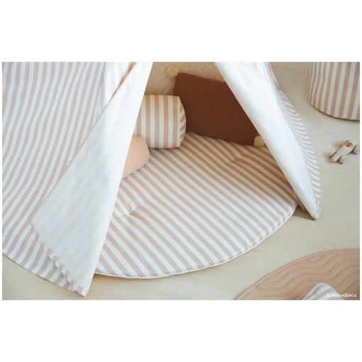 Arizona teepee • taupe stripes natural