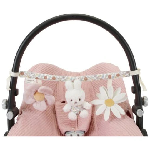 Miffy stroller toy chain Vintage Little Flowers