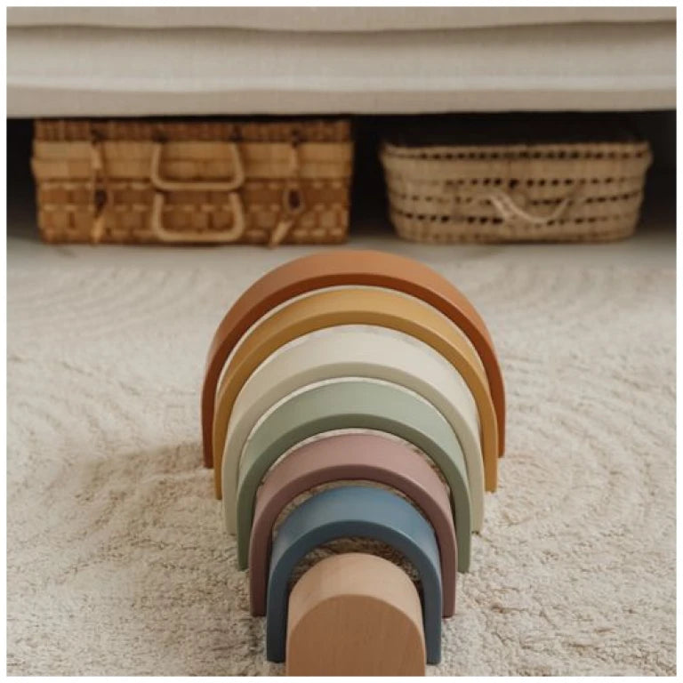 Vintage wooden rainbow