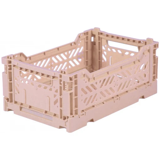 Folding Crate in Milk Tea – Mini