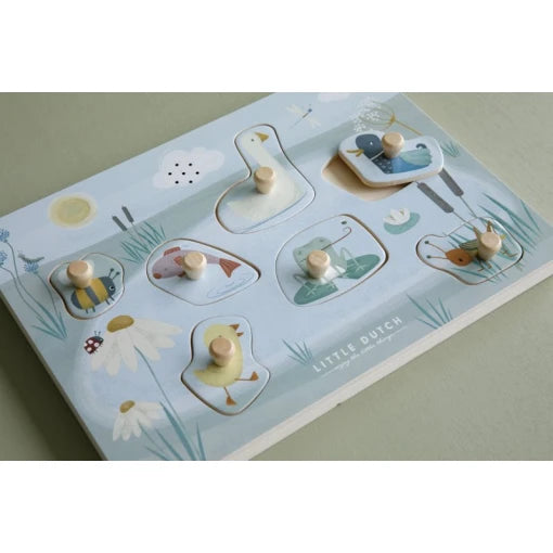 Wooden Sound Puzzle Little Goose