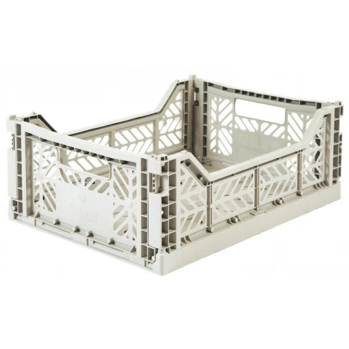 Midi folding Crate – Light Grey