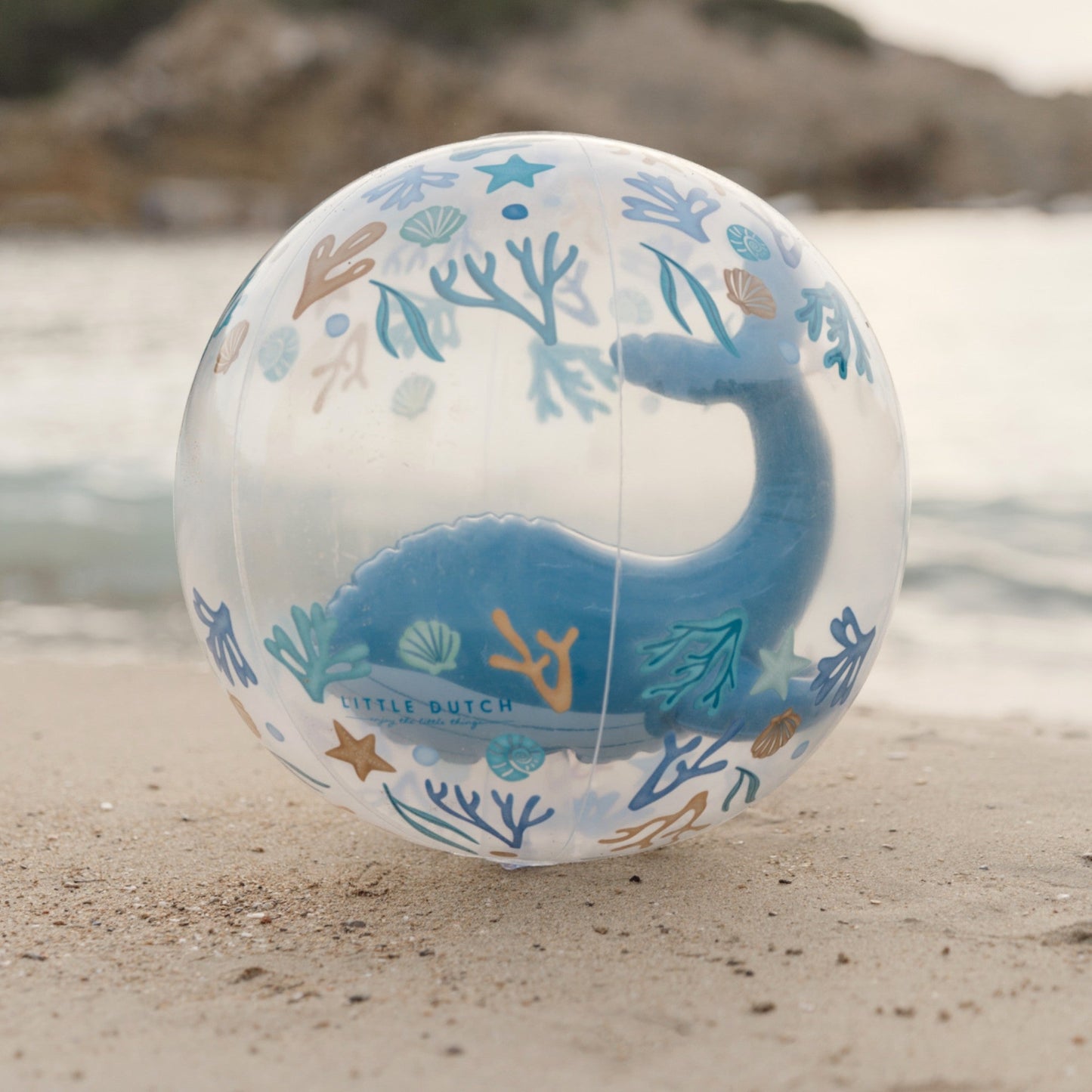 3D Ocean Dreams Beach Ball Blue