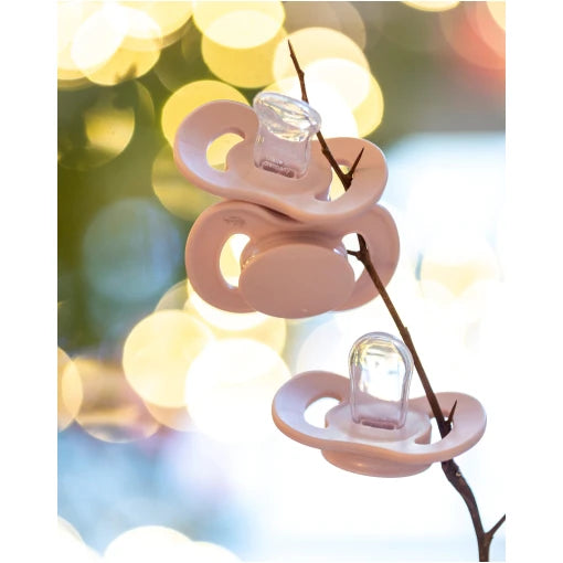 Set of 2 silicone pacifiers Size 2 – Ocean Teal & Dove Blue