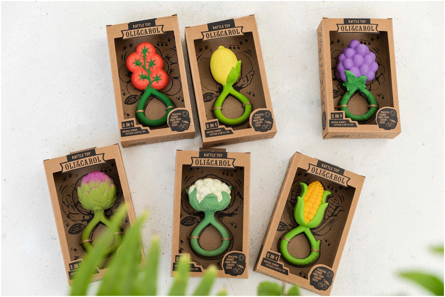 Tomato rattle-teething toy