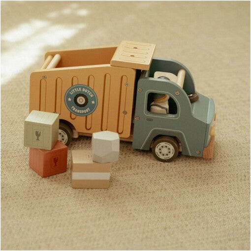 Wooden dump truck