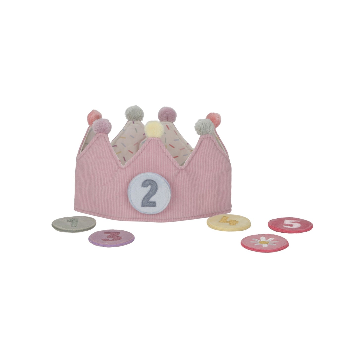 Birthday Crown with Numbers Pink