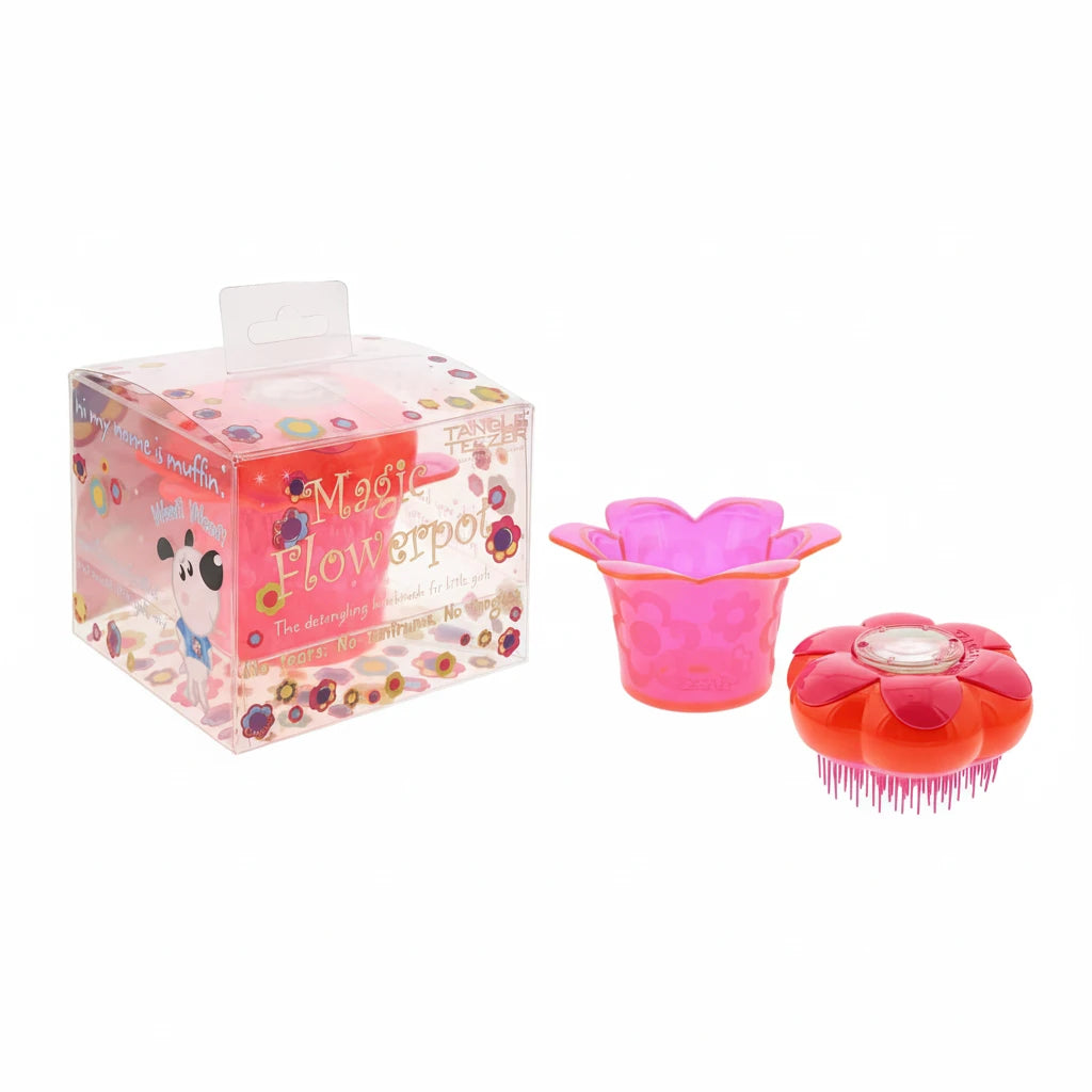 Tangle Teezer Magic Flowerpot Hairbrush for Kids, Princess Pink