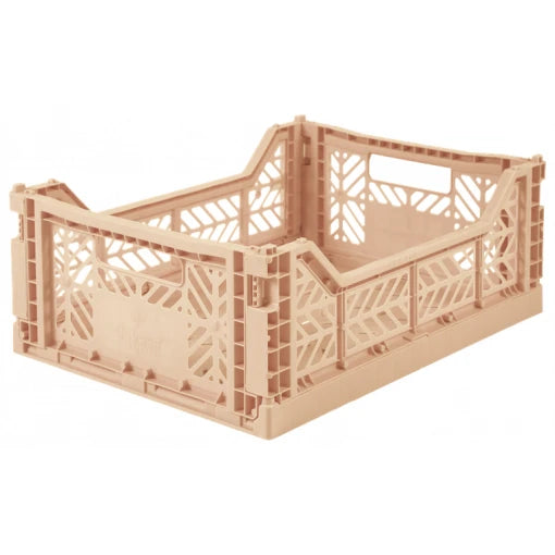 Midi folding Crate – Milk Tea