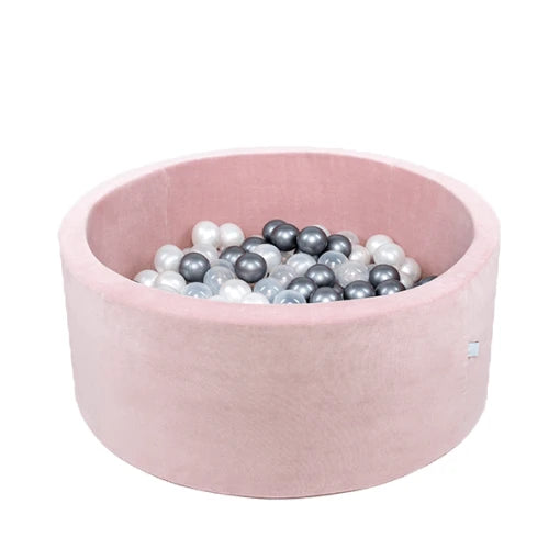 Pink Velvet Ball Pit 90×40 | Violets/Pink/Yellow