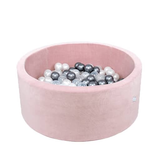 Pink Velvet Ball Pit 90×40 | Rainbow Pinks