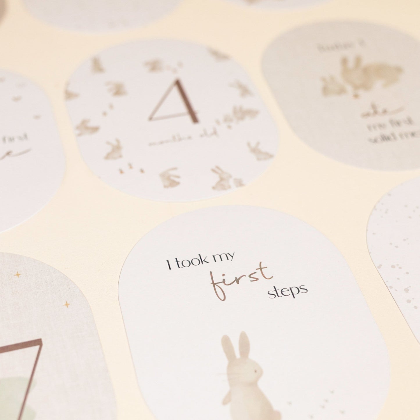 Baby Milestone Cards Baby Bunny