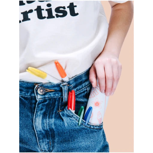 Box of 10 erasable markers for silicone