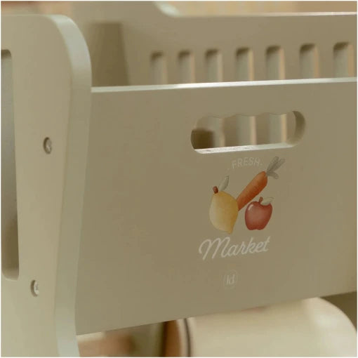 Wooden shopping cart