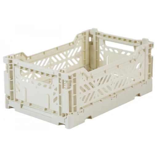 Folding Crate in Coconut Milk- Mini