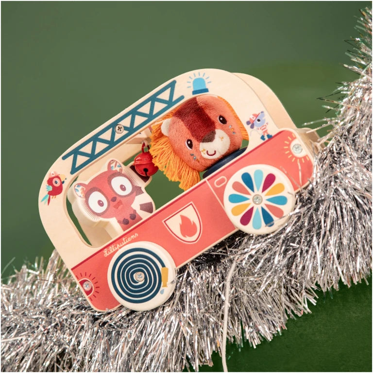 Magical wooden fire truck – Jack the Lion