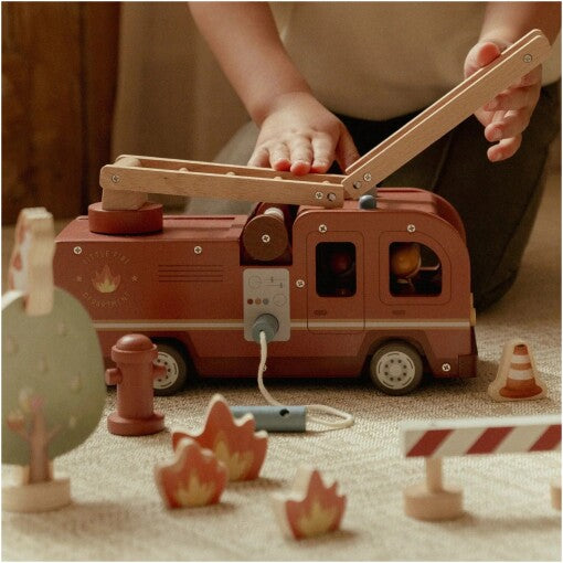 Wooden fire truck