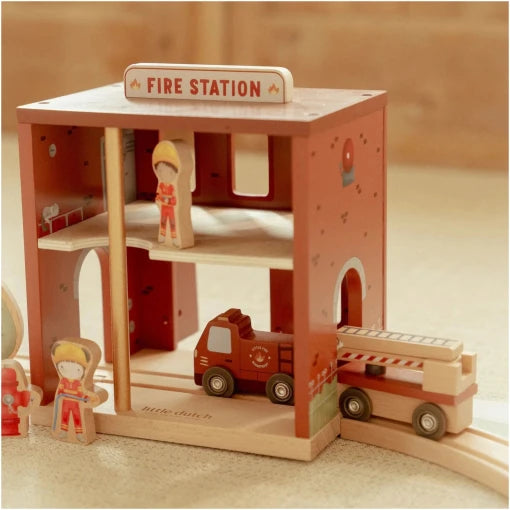 Wooden fire station