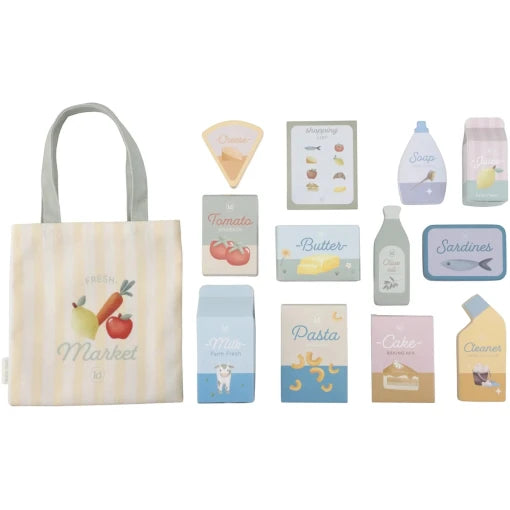 Wooden shopping cart