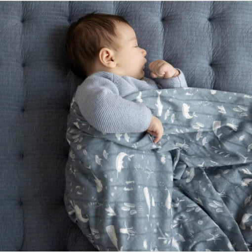 Muslin cloths 70 x 70 Ocean Blue/Pure Blue