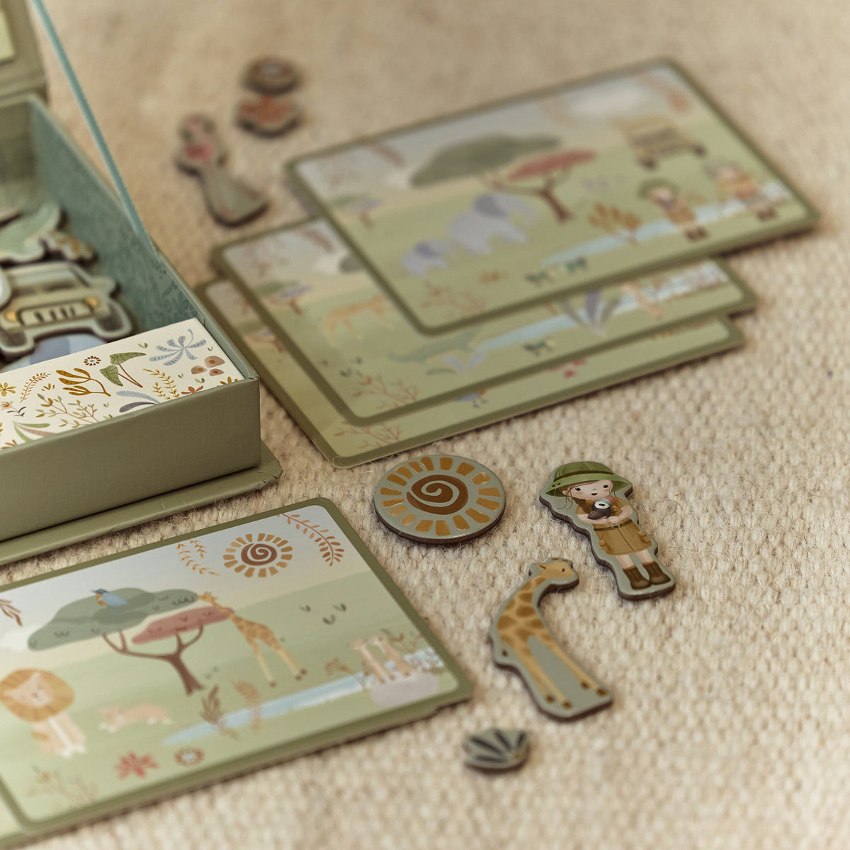 Magnetic game board Safari animals