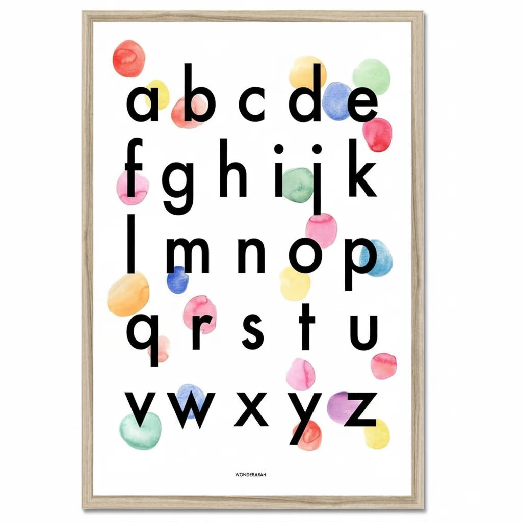 Alphabet Confetti Print – A3