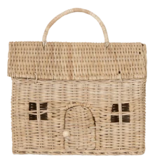 Rattan Casa Clutch – Straw
