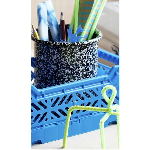 Mini folding Crate – Electric Blue