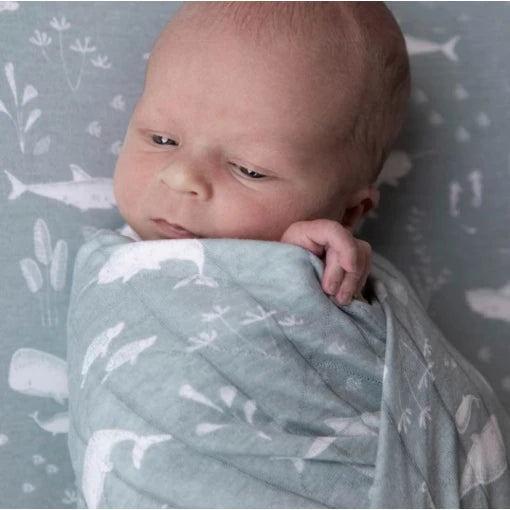 Swaddle 120 x 120 Ocean Mint