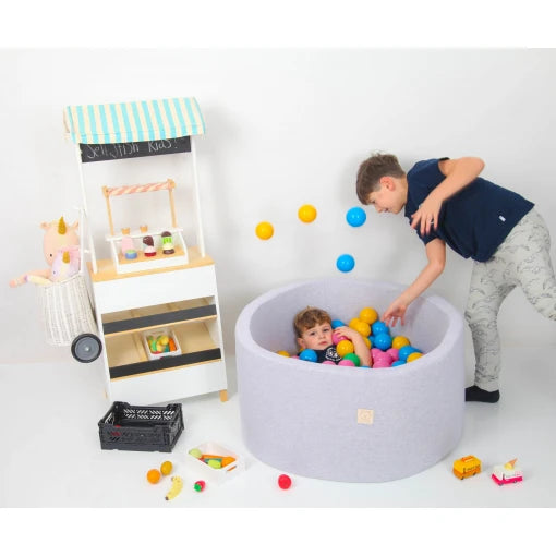 Grey Ball Pit 90×40 | Rainbow