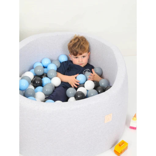 Grey Ball Pit 90×40 | Blue/Black