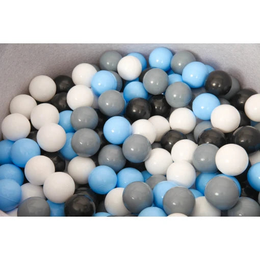 Grey Ball Pit 90×40 | Blue/Black