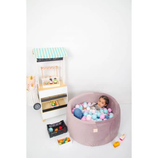 Pink Velvet Ball Pit 90×40 | Rainbow Pinks