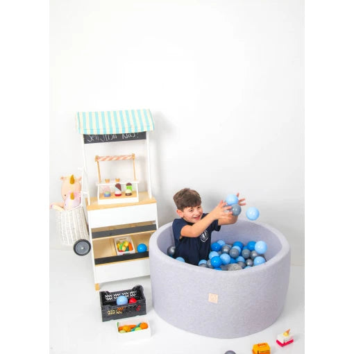 Grey Ball pit 90×40 | Blue/Grey