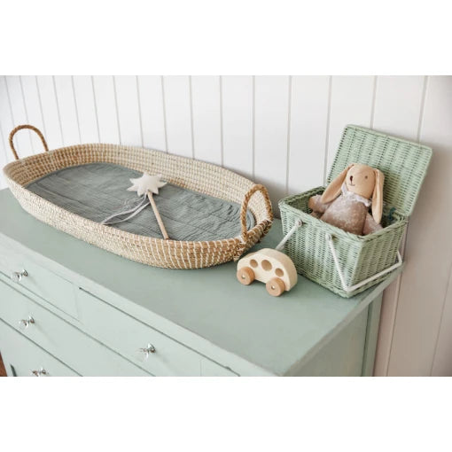Piki Rattan Basket – Mint