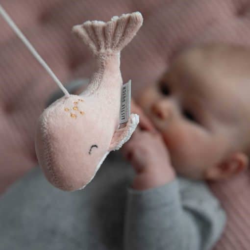 Wooden music mobile Ocean Pink