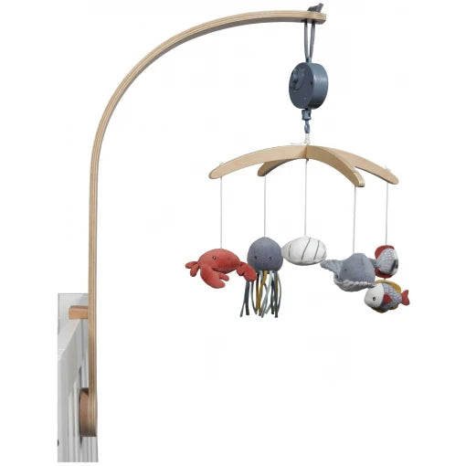 Wooden music mobile Ocean Blue