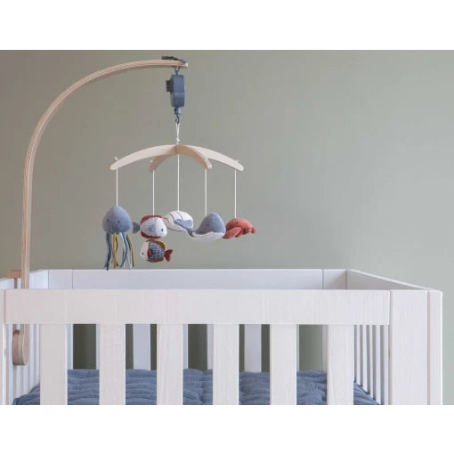 Wooden music mobile Ocean Blue