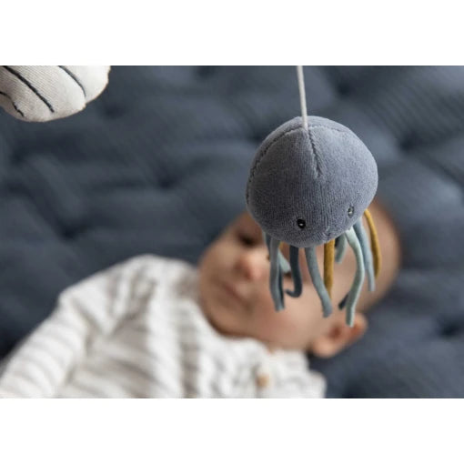 Wooden music mobile Ocean Blue