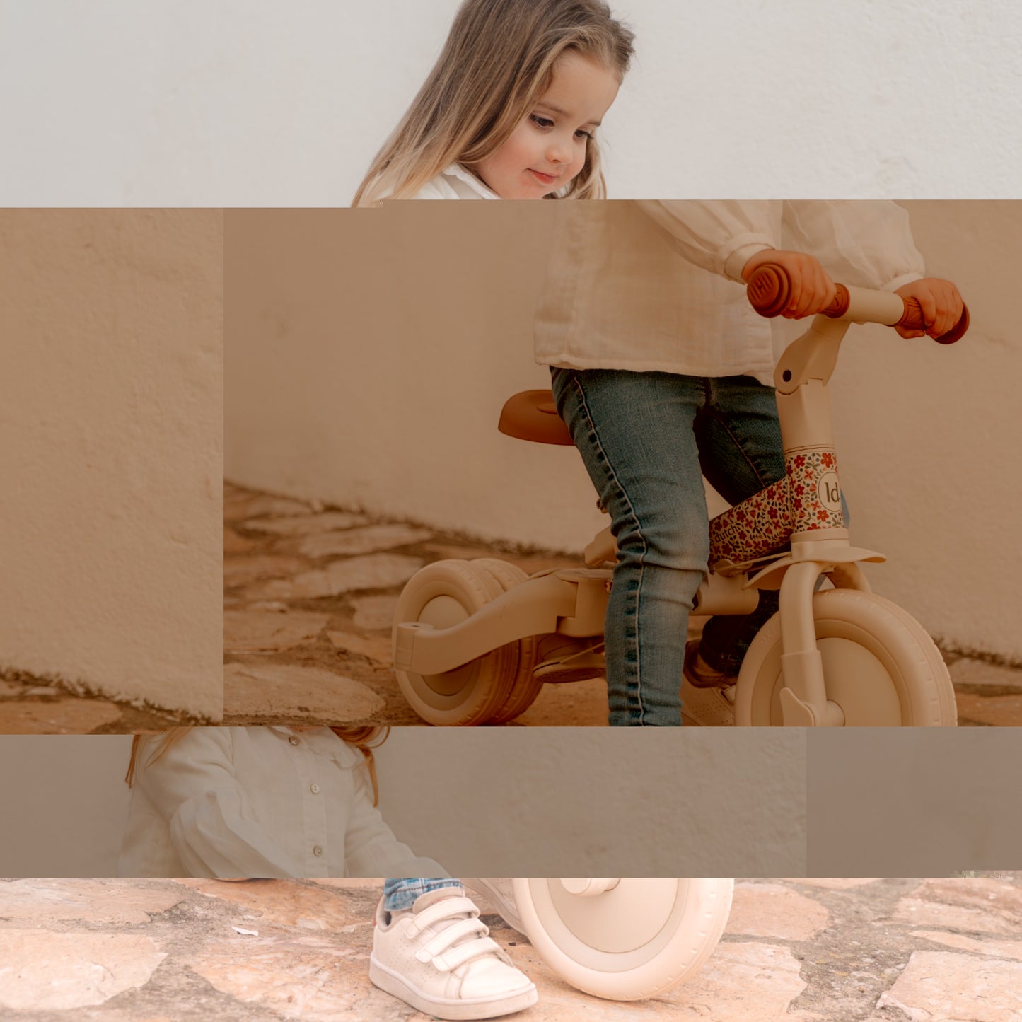 4 in 1 tricycle off white