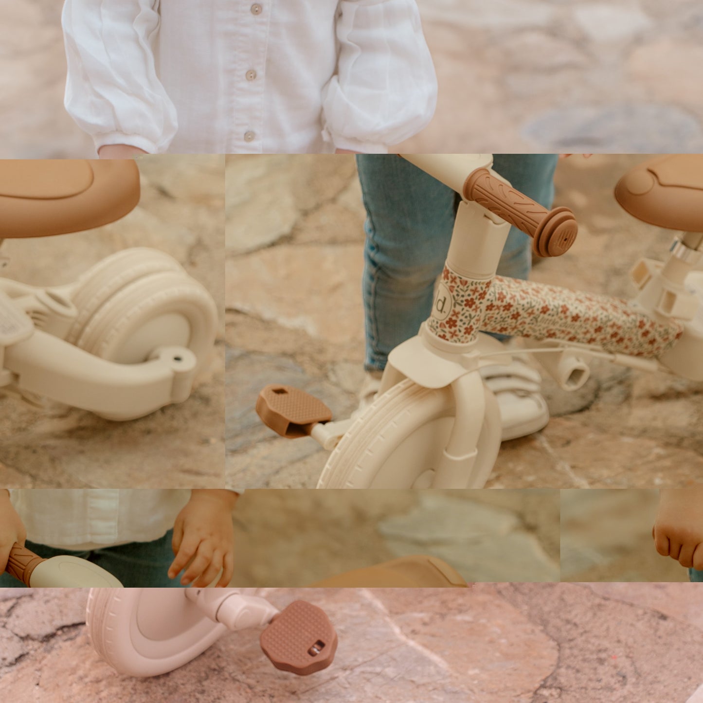 4 in 1 tricycle off white