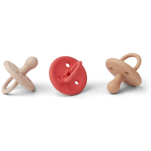 Paula pacifer 3 pack – Apple red multi mix