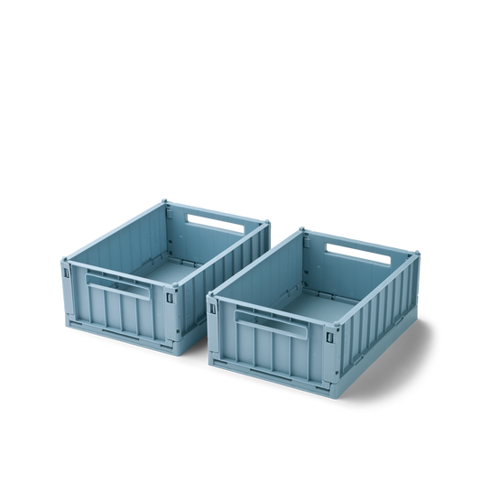 Weston storage box Small 2pk - Beach Blue Jellyfishkids
