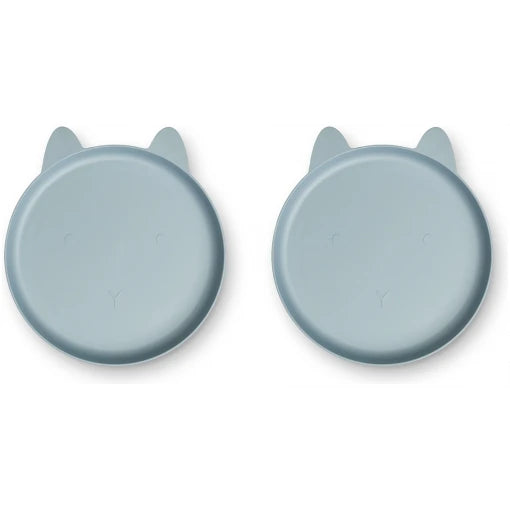 Mae Plate – 2 Pack Rabbit Sea Blue