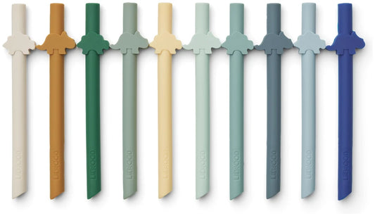 Badu Straws 10 Pack – Surf Blue multi mix