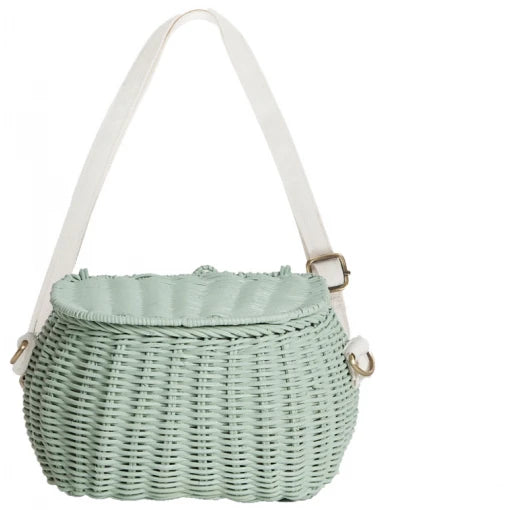 MINI CHARI RATTAN BAG-MINT