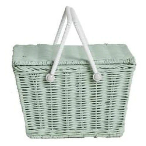 Piki Rattan Basket – Mint