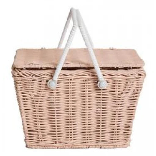 Piki Rattan Basket – Rose