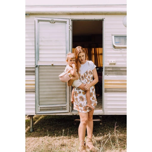 MINI CHARI RATTAN BAG-ROSE