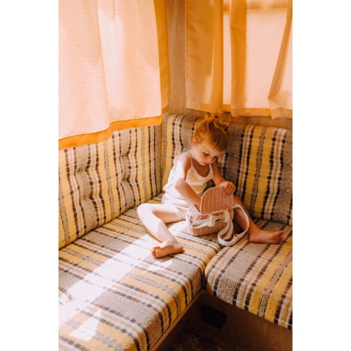 MINI CHARI RATTAN BAG-ROSE